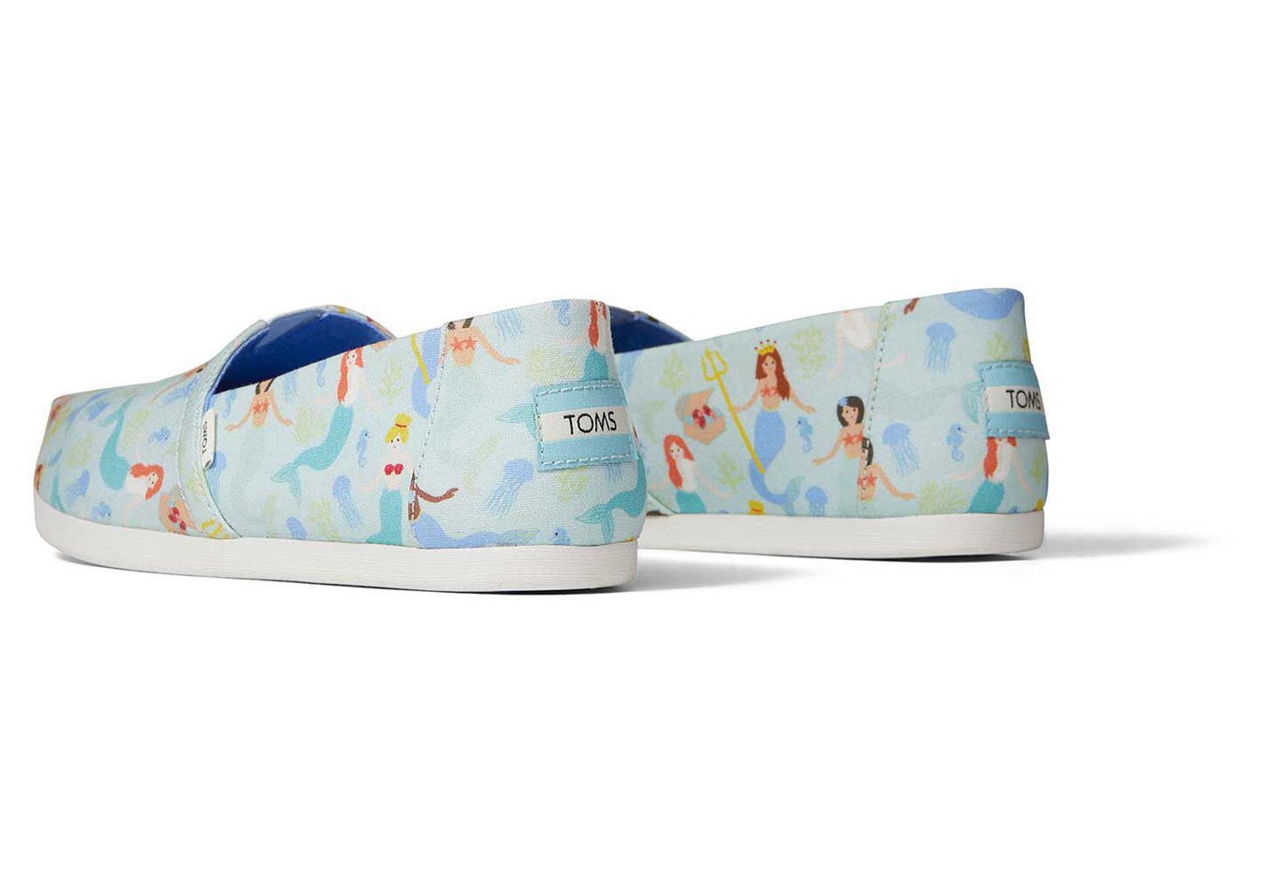 Toms Espadryle Damskie Niebieskie - Alpargata Mermaid Party - 71CMTPJZK